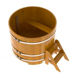 Купель Круглая Bentwood из натуральной лиственницы Рустик 1,17 х 1,17 х 1,0 м
