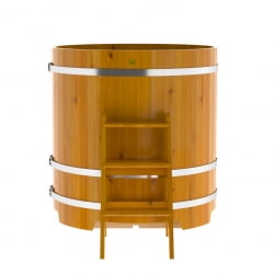 Купель Круглая Bentwood из натуральной лиственницы Рустик 1,17 х 1,17 х 1,2 м