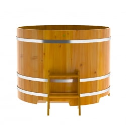 Купель Круглая Bentwood из натуральной лиственницы Рустик 1,50 х 1,50 х 1,1 м