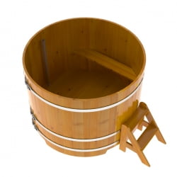 Купель Круглая Bentwood из натуральной лиственницы Рустик 1,50 х 1,50 х 1,1 м