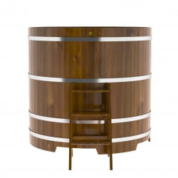 Купель Круглая Bentwood из морёной лиственницы Рустик 1,50 х 1,50 х 1,4 м
