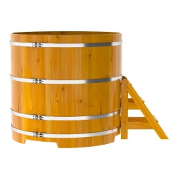 Купель Круглая Bentwood из натуральной лиственницы Рустик 1,50 х 1,50 х 1,4 м