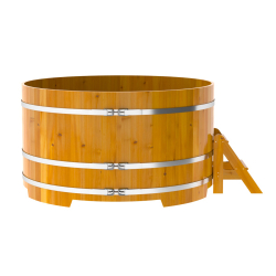 Купель Круглая Bentwood из натуральной лиственницы Рустик 1,80 х 1,80 х 1,0 м