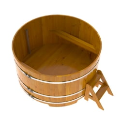 Купель Круглая Bentwood из натуральной лиственницы Рустик 1,80 х 1,80 х 1,0 м