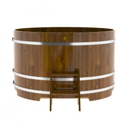 Купель Круглая Bentwood из морёной лиственницы Рустик 1,80 х 1,80 х 1,1 м