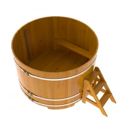 Купель Круглая Bentwood из натуральной лиственницы Рустик 1,80 х 1,80 х 1,2 м