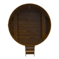 Купель Круглая Bentwood из морёной лиственницы Рустик 2,0 х 2,0 х 1,4 м