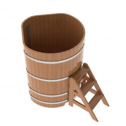 Купель угловая Bentwood из натурального дуба 1,03х1,03 Высота 1,4 м