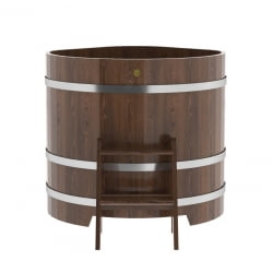 Купель угловая Bentwood из мореного дуба 1,03х1,03 Высота 1,0 м