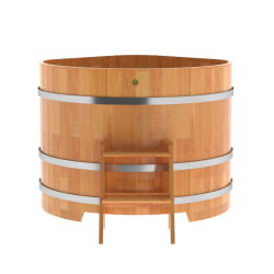 Купель угловая Bentwood из сращенных ламелей натуральной лиственницы 1,19х1,19 Высота 1,0 м