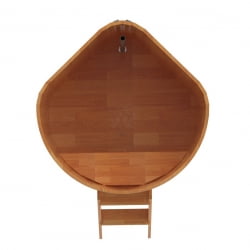 Купель угловая Bentwood из сращенных ламелей натуральной лиственницы 1,19х1,19 Высота 1,1 м