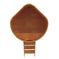 Купель угловая Bentwood из сращенных ламелей натуральной лиственницы 1,19х1,19 Высота 1,2 м