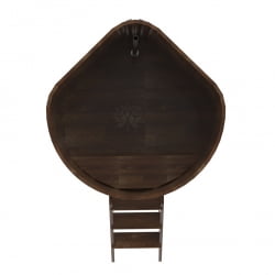 Купель угловая Bentwood из сращенных ламелей мореной лиственницы 1,19х1,19 Высота 1,4 м