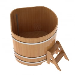 Купель угловая Bentwood из натуральной лиственницы Премиум 1,19х1,19 Высота 1,1 м