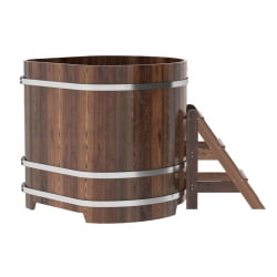 Купель угловая Bentwood из мореной лиственницы Премиум 1,19х1,19 Высота 1,2 м