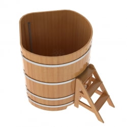 Купель угловая Bentwood из натуральной лиственницы Премиум 1,19х1,19 Высота 1,4 м