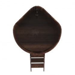 Купель угловая Bentwood из мореной лиственницы Премиум 1,19х1,19 Высота 1,4 м