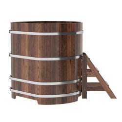 Купель угловая Bentwood из мореной лиственницы Премиум 1,19х1,19 Высота 1,4 м
