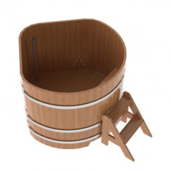 Купель угловая Bentwood из натурального дуба 1,19х1,19 Высота 1,0 м