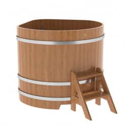 Купель угловая Bentwood из натурального дуба 1,19х1,19 Высота 1,1 м