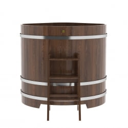 Купель угловая Bentwood из мореного дуба 1,19х1,19 Высота 1,2 м