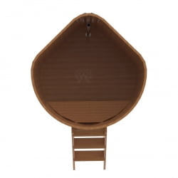 Купель угловая Bentwood из натурального дуба 1,19х1,19 Высота 1,4 м