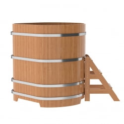 Купель угловая Bentwood из натурального дуба 1,19х1,19 Высота 1,4 м