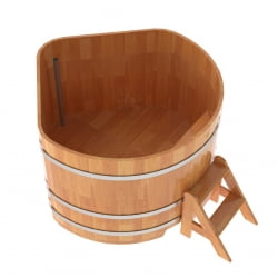 Купель угловая Bentwood из сращенных ламелей натуральной лиственницы 1,37х1,37 Высота 1,0 м