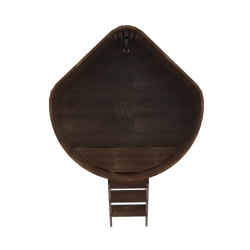 Купель угловая Bentwood из сращенных ламелей мореной лиственницы 1,37х1,37 Высота 1,4 м