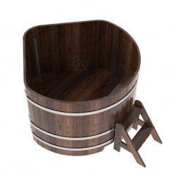 Купель угловая Bentwood из мореной лиственницы Премиум 1,37х1,37 Высота 1,0 м