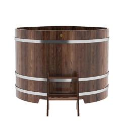 Купель угловая Bentwood из мореной лиственницы Премиум 1,37х1,37 Высота 1,1 м