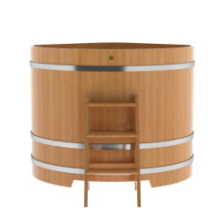Купель угловая Bentwood из натуральной лиственницы Премиум 1,37х1,37 Высота 1,2 м
