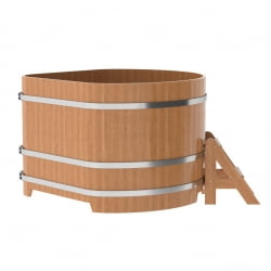 Купель угловая Bentwood из натурального дуба 1,37х1,37 Высота 1,0 м