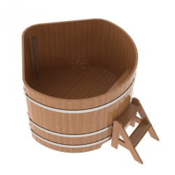 Купель угловая Bentwood из натурального дуба 1,37х1,37 Высота 1,0 м