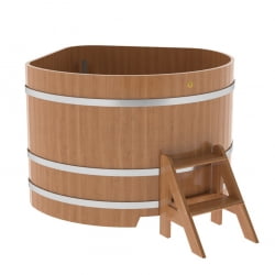 Купель угловая Bentwood из натурального дуба 1,37х1,37 Высота 1,0 м
