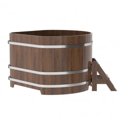 Купель угловая Bentwood из мореного дуба 1,37х1,37 Высота 1,0 м