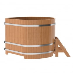 Купель угловая Bentwood из натурального дуба 1,37х1,37 Высота 1,1 м