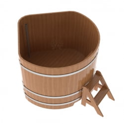 Купель угловая Bentwood из натурального дуба 1,37х1,37 Высота 1,1 м