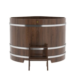 Купель угловая Bentwood из мореного дуба 1,37х1,37 Высота 1,1 м