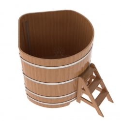 Купель угловая Bentwood из натурального дуба 1,37х1,37 Высота 1,4 м