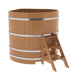Купель угловая Bentwood из натурального дуба 1,37х1,37 Высота 1,4 м