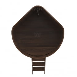 Купель угловая Bentwood из мореного дуба 1,37х1,37 Высота 1,4 м