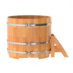 Купель Круглая Bentwood из сращенных ламелей натуральной лиственницы 1,17 х 1,17 х 1,0 м