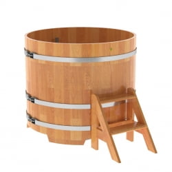 Купель Круглая Bentwood из сращенных ламелей натуральной лиственницы 1,17 х 1,17 х 1,0 м