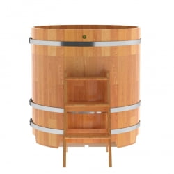 Купель Круглая Bentwood из сращенных ламелей натуральной лиственницы 1,17 х 1,17 х 1,2 м