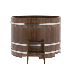 Купель Круглая Bentwood из сращенных ламелей мореной лиственницы 1,50 х 1,50 х 1,1 м
