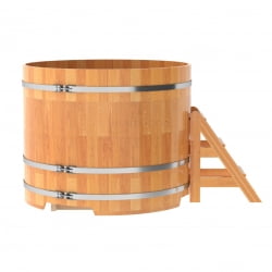 Купель Круглая Bentwood из сращенных ламелей натуральной лиственницы 1,50 х 1,50 х 1,2 м