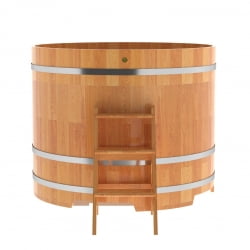 Купель Круглая Bentwood из сращенных ламелей натуральной лиственницы 1,50 х 1,50 х 1,2 м