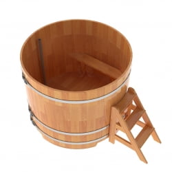 Купель Круглая Bentwood из сращенных ламелей натуральной лиственницы 1,50 х 1,50 х 1,2 м