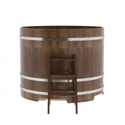 Купель Круглая Bentwood из сращенных ламелей мореной лиственницы 1,50 х 1,50 х 1,2 м